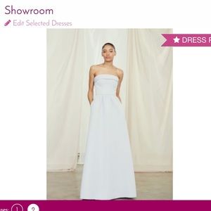 Amsale Rene bridesmaid or formal gown in ivory